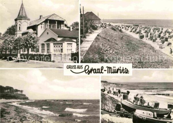 Graal-Mueritz Ostseebad Ferienheim Strand Küste Fischerboote