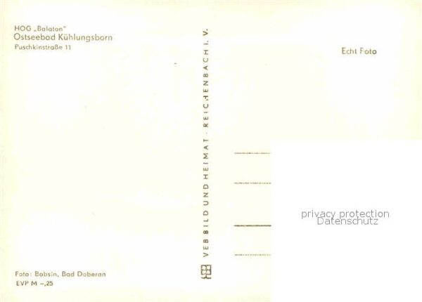 Kuehlungsborn Ostseebad HOG Balaton – Bild 2