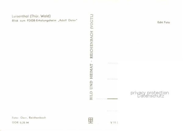 Luisenthal FDGB Erholungsheim Adolf Deter – Bild 2
