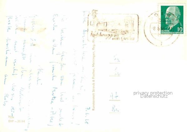 Gotha Thueringen Schloss Rathaus Hochhaus Karl Marx Stra – Bild 2