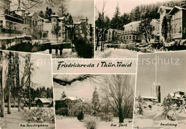 Friedrichroda Teilansichten Heuberghaus Park Inselsbe