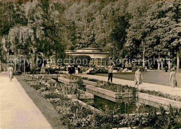 Bad Elster Goldfischbassin im Kurpark HO Badecafe