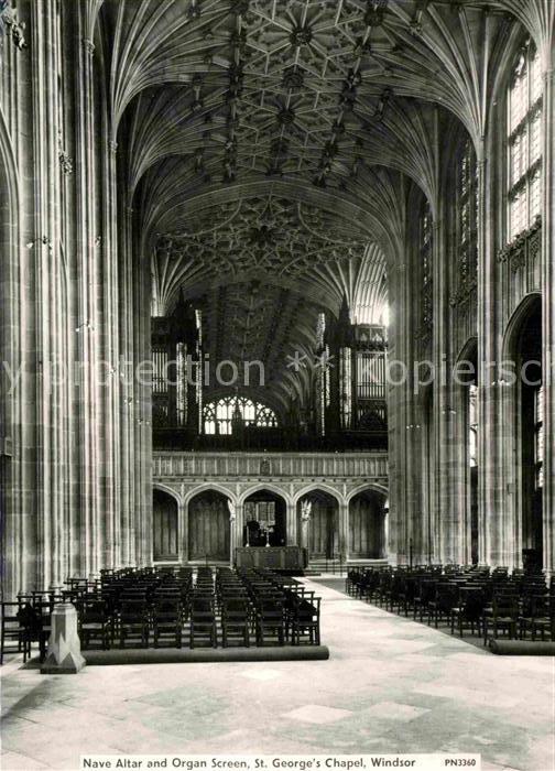 Windsor Castle Nave Altar and Organ Screen St Georges