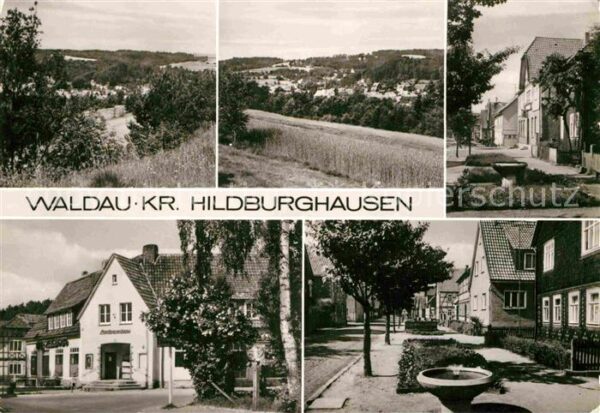 Waldau Hildburghausen Teilansichten Landschaftspanorama