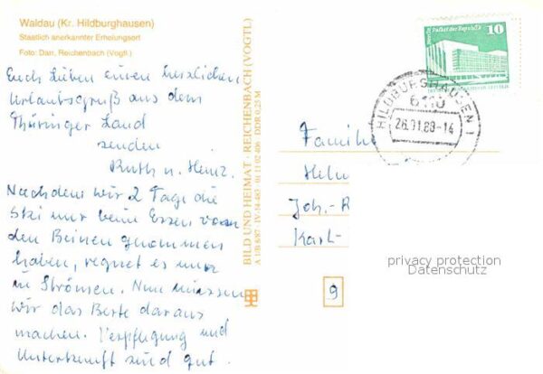 Waldau Hildburghausen Teilansichten Landschaftspanorama – Bild 2