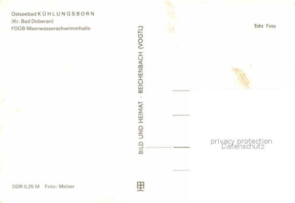 Kuehlungsborn Ostseebad FDGB Meerwasserschwimmhalle – Bild 2