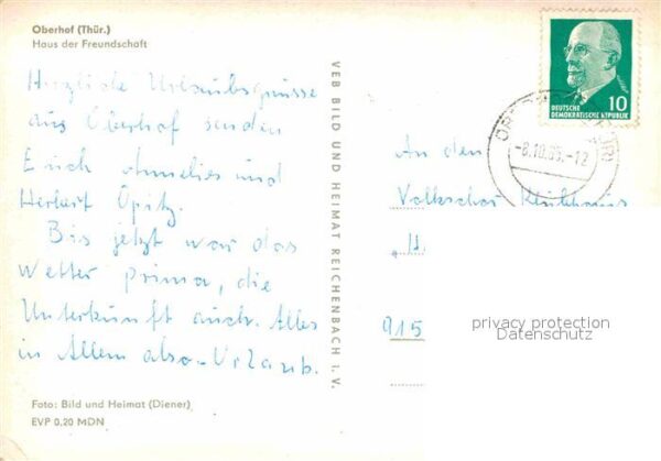 Oberhof Thueringen Haus der Freundschaft – Bild 2