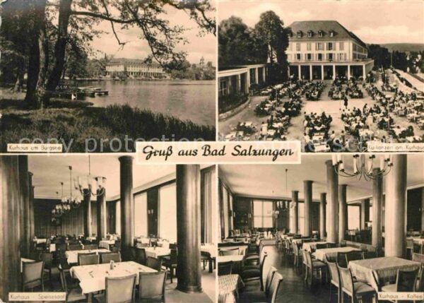 Bad Salzungen Kurhaus am Burgsee Kurkonzert Kurhaus S