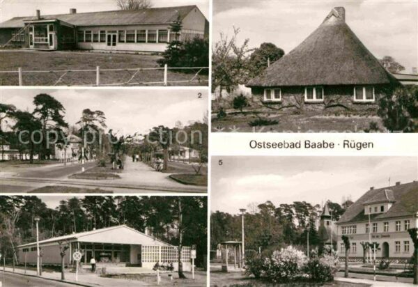 Baabe Ostseebad Ruegen HO Gaststätte Strandpromenade Kaufhalle