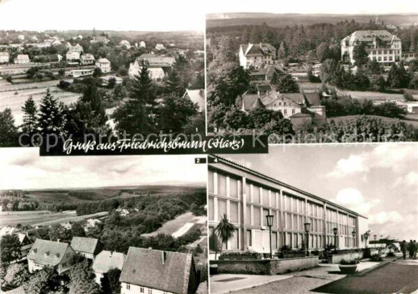 Friedrichsbrunn Harz Panorama Blick vom Sanatorium Ernst Thä