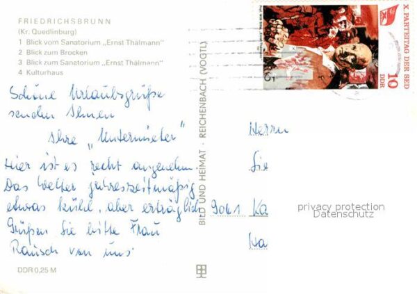 Friedrichsbrunn Harz Panorama Blick vom Sanatorium Ernst Thä – Bild 2