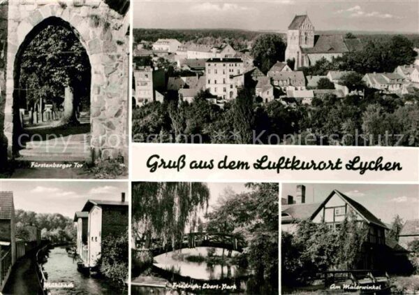 Lychen Fürstenberger Tor Altstadt Kirche Maler