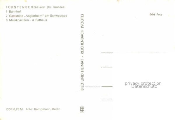 Fuerstenberg Havel Bahnhof Gaststätte Anglerheim Schwedtse – Bild 2