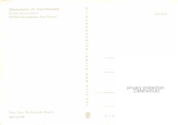 Rauschenbach Caemmerswalde FDGB Erholungsheim Paul Gruner – Bild 2