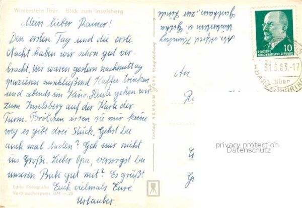 Winterstein Emsetal Blick zum Inselsberg – Bild 2