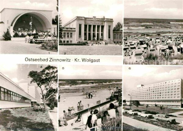 Zinnowitz Ostseebad Konzertpavillon Kulturhaus Strandleben