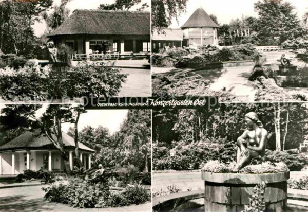 Kuehlungsborn Ostseebad Konzertgarten Pavillon Skulptur