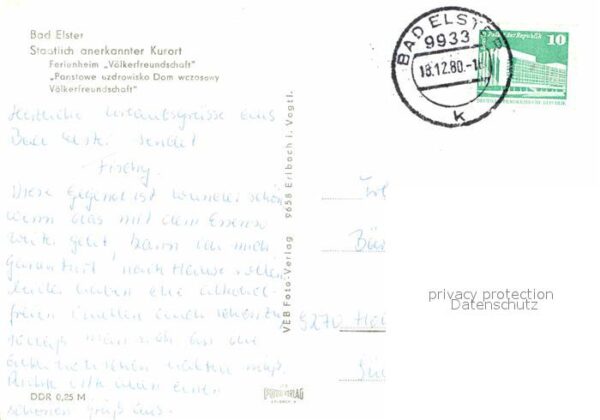 Bad Elster Ferienheim Völkerfreundschaft – Bild 2