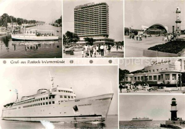Warnemuende Ostseebad Alter Strom Hotel Neptun Leuchtturm Gas