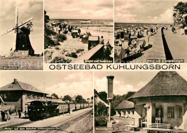 Kuehlungsborn Ostseebad Windmühle Strand Seebrücke Promenade Ko