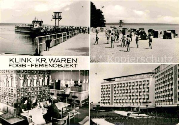 Klink Waren FDGB Ferienobjekt Strand Müritz Bootsan