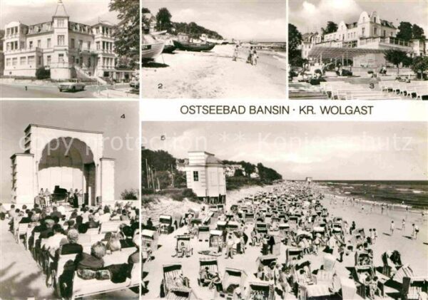 Bansin Ostseebad FDGB Erholungsheime Fischerstrand Konze