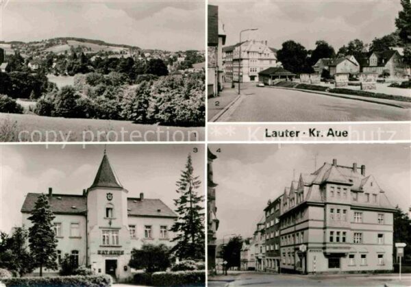 Lauter Bernsbach Übersicht Markt Rathaus