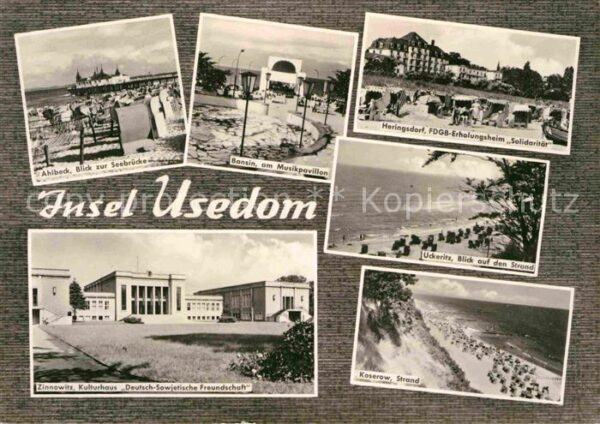 Insel Usedom Ahlbeck Seebrücke Bansin Musikpavillon