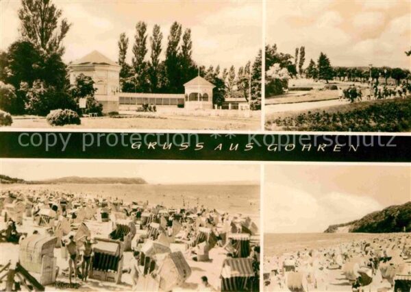 Goehren Ruegen Konzertgarten Promenade Strand