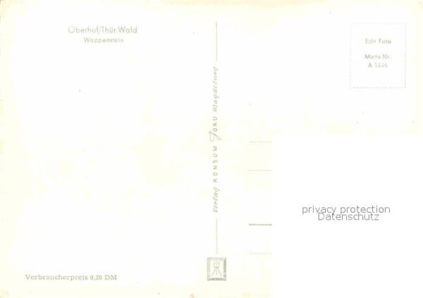 Oberhof Thueringen Wappenstein – Bild 2