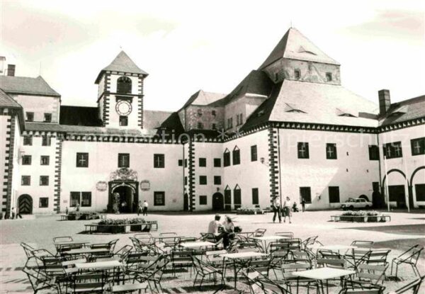 Augustusburg Schloss Innenhof Hasenhaus Südportal