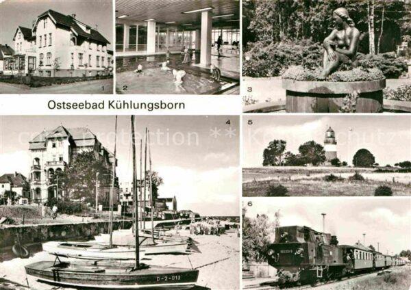 Kuehlungsborn Ostseebad Haus der Jugend FDGB Meerwasserschwimmh