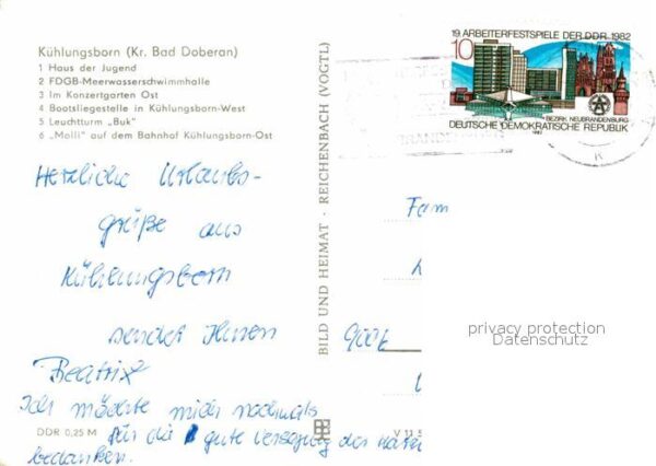 Kuehlungsborn Ostseebad Haus der Jugend FDGB Meerwasserschwimmh – Bild 2
