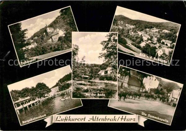 Altenbrak Harz Teilansicht Blick von Bachhöhe Damenkap