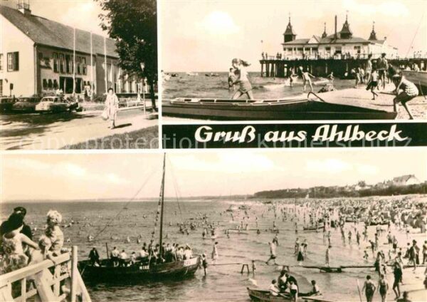 Ahlbeck Ostseebad Seebrücke Strand