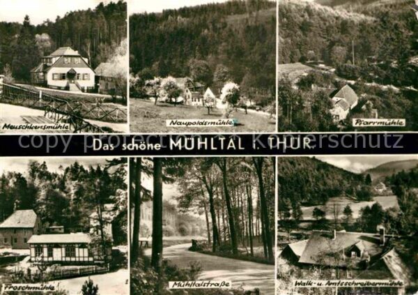 Muehltal Thueringen und seine Mühlen Waldpartie Mühltalstra