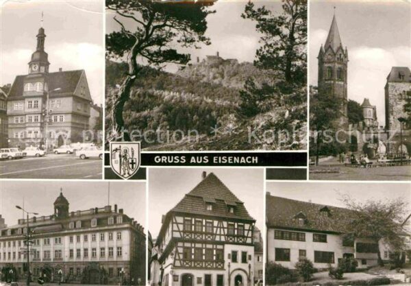 Eisenach Thueringen Rathaus Wartburg Nicolaitor Schloss Lut