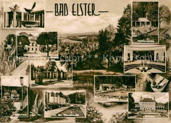 Bad Elster Salzquelle Elsterbrunnen Kurtheater Mor