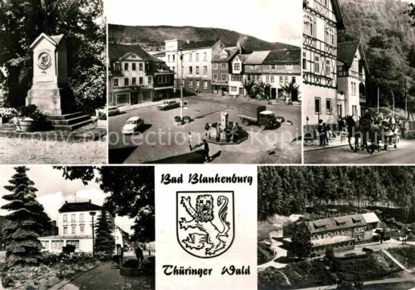 Bad Blankenburg Fröbel Denkmal Markt Kutschfahrt Schwar
