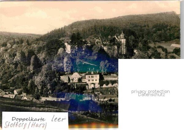 Stolberg Harz Ortsansicht mit Kirche und Schloss – Bild 2