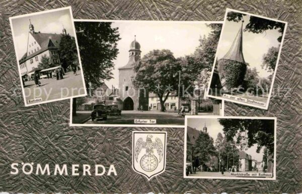 Soemmerda Rathaus Erfurter Tor Alte Stadtmauer Ma