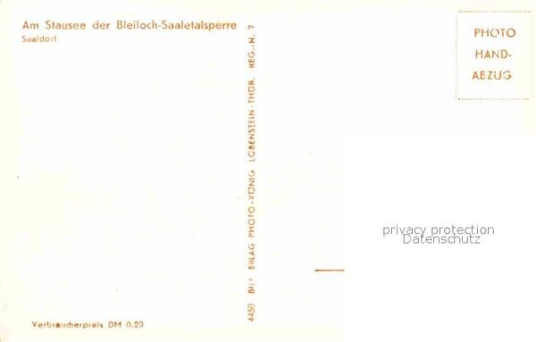 Saaldorf Bad Lobenstein Stausee der Bleiloch Saaletalsperre Han – Bild 2