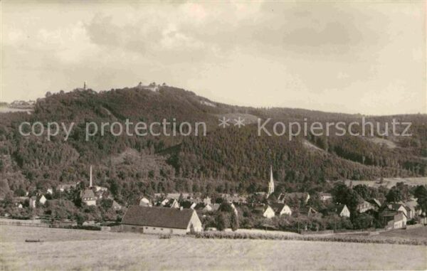 Erdmannsdorf Augustusburg Panorama Blick zur Augustusburg