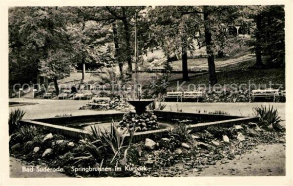 Bad Suderode Springbrunnen im Kurpark