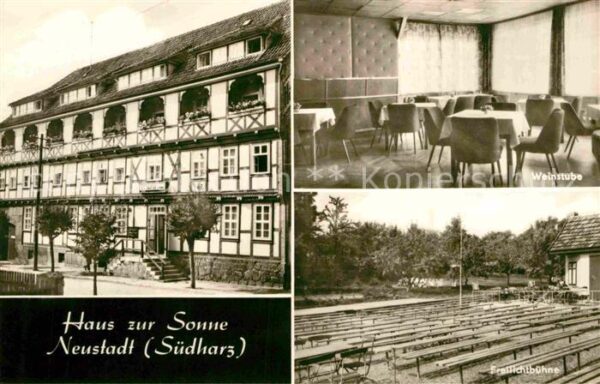 Neustadt Harz Haus zur Sonne Weinstube Freilichtbühne