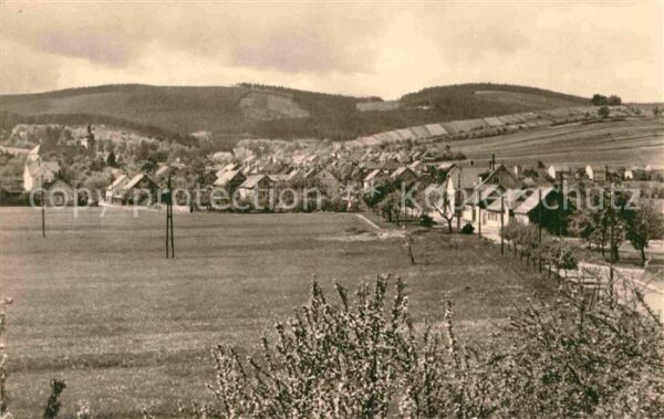 Graefenhain Thueringen Panorama mit Steiger