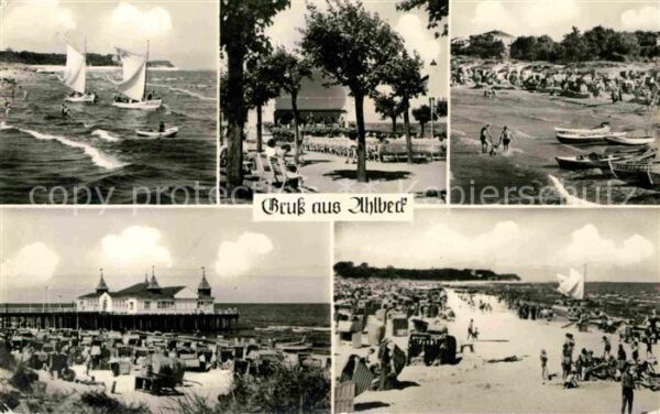 Ahlbeck Ostseebad Segeln Konzertmuschel Strand Seebrücke