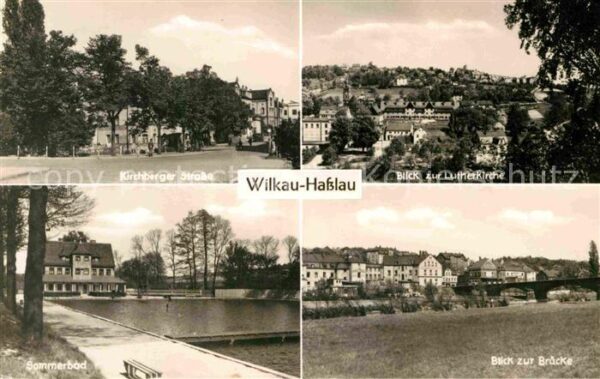 Wilkau-Hasslau Kirchberger Strasse Stadtbild mit Luthe