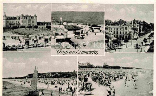 Zinnowitz Ostseebad Kurhaus Gaststätte Promenade Strand