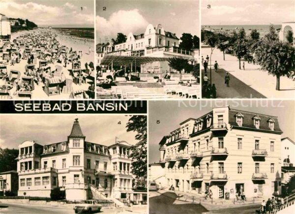 Bansin Ostseebad Strand FDGB Erholungsheime Strandpromen